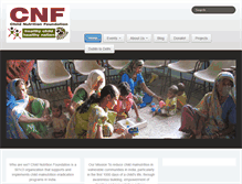 Tablet Screenshot of childnutritionfoundation.net